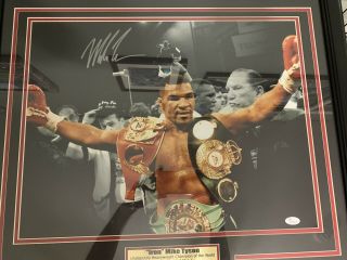 Mike Tyson Autographed Signed And Framed 16x20 Photo Jsa