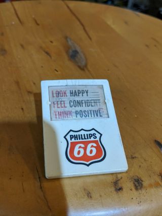 Vintage Phillips 66 Hologram Paper Clip Holder