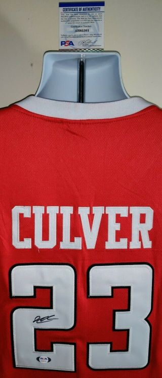 Jarrett Culver Texas Tech Red Raiders Autographed Under Armour Jersey Psa/dna