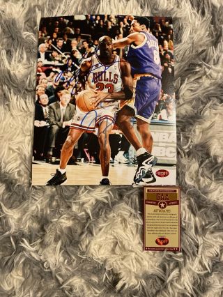 Michael Jordan And Kobe Bryant Signed/autographed 8x10 Photo With