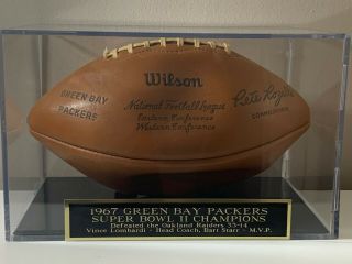 1967 Green Bay Packers Bowl Ii Team Signed Football With Signatures