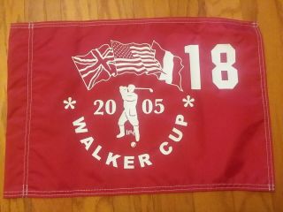 2005 Walker Cup At Chicago Golf Club Pin Flag Open Ryder British Pga