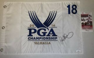 Rory Mcilroy Signed 2014 Pga Championship Pin Flag Valhalla Autographed Jsa