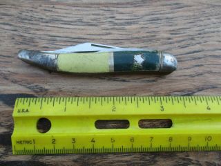 Vintage Imperial Fish Pocket Knife 2 Blades Scaler Hook Remover Bottle Opener