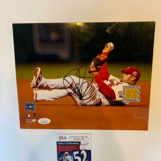 Albert Pujols Signed 2006 World Series St.  Louis Cardinals Photo With Jsa