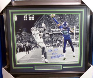 Richard Sherman Autographed Framed 16x20 Photo Seahawks " The Tip " Rs 177857