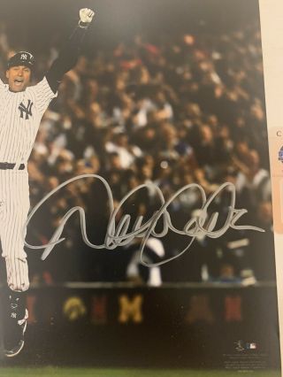 Derek Jeter Signed Yankees 8x10 Autograph Steiner 2