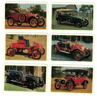 Swap Cards - The James Flood Series - 6 Vintage Collectable Car Cards No 1 To 6