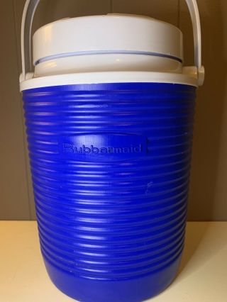 Vintage Rubbermaid Insulated/thermal 1 Gallon Water Cooler Jug - 156a - Blue