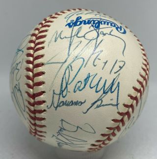 1995 Yankees Team 24x Signed Baseball Mariano Rivera Boggs Mattingly,  Psa/dna