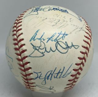 1995 Yankees Team 24x Signed Baseball Mariano Rivera Boggs Mattingly,  PSA/DNA 3