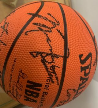 Chicago Bulls Autographed 1993 Championship Team Ball,  Signed By Michael Jordan