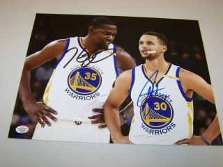 Stephen Curry/kevin Durant Autographed 8 X 10 Photo Golden State Warriors Paas
