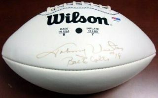 Johnny Unitas Autographed Signed Wilson Football Baltimore Colts Psa/dna K07387