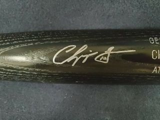Chipper Jones Autographed Signed Louisville Slugger Bat W/ Certified Mlb Sticker