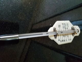 1950’s 1960’s Vintage Taylor Instrument Co’s Roast Meat Thermometer White Enamel
