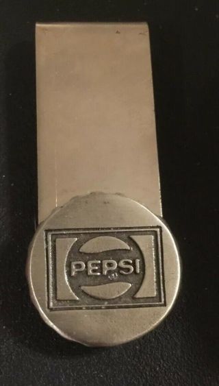 Vintage Stainless Steel Pepsi Money Clip
