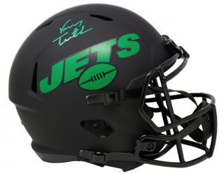 Vinny Testaverde Signed York Jets Full Size Matte Blk Eclipse Helmet Jsa Itp