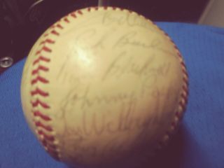 1975 BOSTON RED SOX team signed baseball Yaz Fisk Petrocelli Burleson Lynn Rice 3
