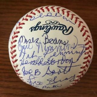 Negro League Reunion Autographed Signed Baseball W/32 Autos W/25 Deceased