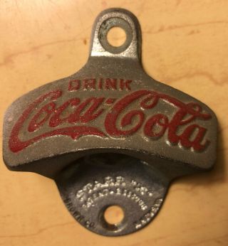 Vintage Drink Coca Cola Starr X Mounted Metal Bottle Opener Made In Germany