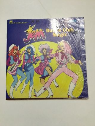 Vintage 1986 Jem Dance Club Magic Paperback Golden Book K