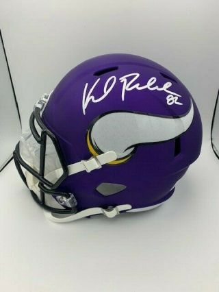 Kyle Rudolph Signed Minnesota Vikings Speed Full Size Helmet Hologram