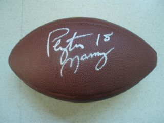 Peyton Manning Signed Autograph Duke Wilson Nfl Football Psa Auto Jsa