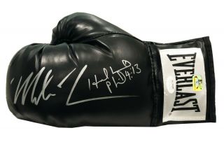 Mike Tyson & Evander Holyfield Hand Signed Autographed Boxing Glove With Jsa