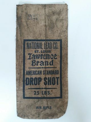 National Lead Co American Standard Drop Shot Bag Vintage St Louis Lawrence Brand