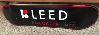 Ryan Sheckler Signed Sheckler Bleed Plan B Skateboard Deck With Proof