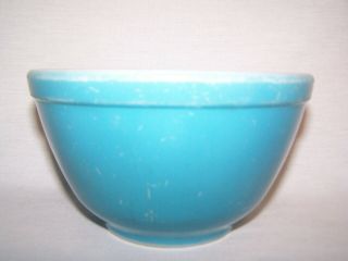 Vintage PYREX Blue T.  M.  REG.  U.  S.  PAT.  Small Nesting Bowl 1950 ' s 5 1/2 