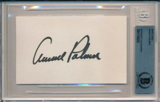Arnold Palmer Pga Masters Champ Signed/autographed 3x5 Index Card Beckett 148289