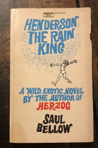 Henderson The Rain King By Saul Bellow Vintage 1959 Paperback