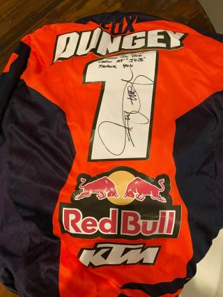 Ryan Dungey Red Bull Ktm Supercross Signed Jersey,  Poster And Cereal Box