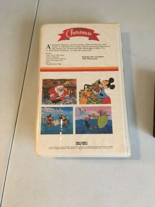 A Walt Disney Christmas (Vintage VHS Clamshell,  1982,  Home Video) 6 Cartoons 3