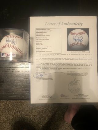 Albert Pujols Signed Baseball Jsa Authenticated Signing