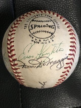 HOF Mickey Mantle Autographed Baseball With Other HOF Ers JSA 2
