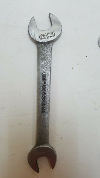 Vintage Williams Superrench 1729 3/4×5/8 Double Open - End Wrench Made In Usa