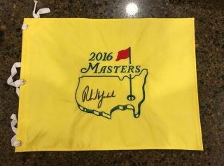 Phil Mickelson Signed Autographed Masters Golf Flag 3x Winner