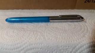 Vintage See Thru Blue And Silver Sheaffer 
