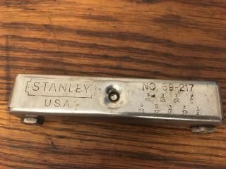 Vintage Stanley Tools No.  69 - 217 Fold Up Hex Key Allen Set Wrench Hand Tools Usa
