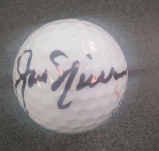 Jack Nicklaus Autographed Signed Masters Golf Ball Jsa Letter Of Authentication