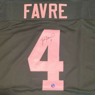 Packers Brett Favre Authentic Autographed Green Jersey W/ Favre Hologram &