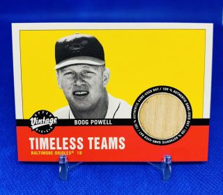 Boog Powell & Ed Kranepool - 2001 Upper Deck Vintage Timeless Teams Game Bat