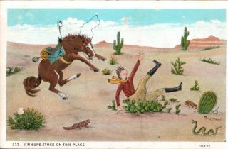 Vintage Comic Postcard - I 