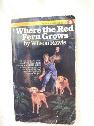 Where The Red Fern Grows By Wilson Rawls Vintage Cover