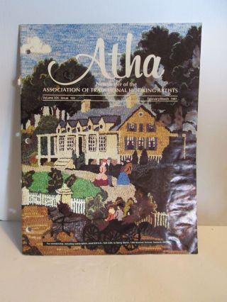 Vintage February March 1997 Atha Issue 103 Rug Hooking Newsletter