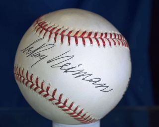 Leroy Neiman Bas Beckett Hand Signed National League Autograph Baseball