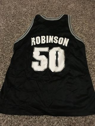 David Robinson Signed Autographed San Antonio Spurs Basketball Jersey Nba